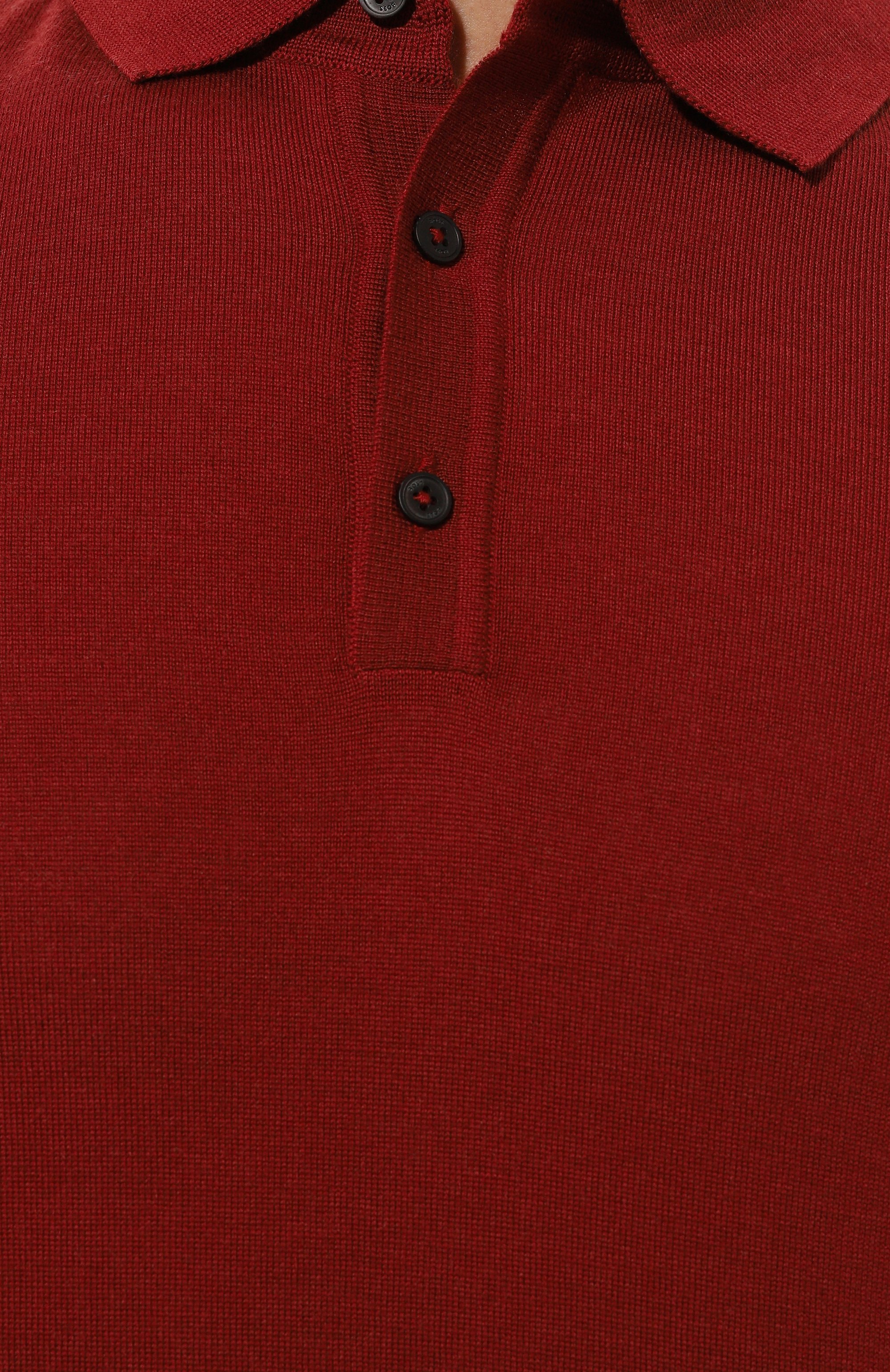 Шерстяное поло BOSS, арт. 50476355, фото 5