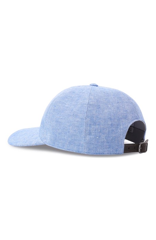 Льняная бейсболка Brunello Cucinelli MCAP91016 Голубой  MCAP91016 Фото 3