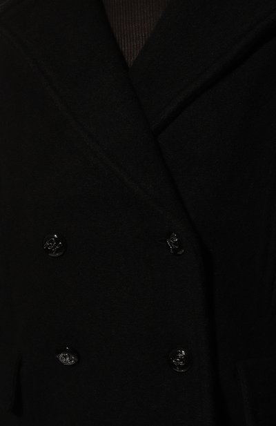 Пальто из шерсти и хлопка EMPORIO ARMANI черного цвета по цене 61900 руб., арт. 6L2LT2/2M06Z, фото 5 Пальто из шерсти и хлопка EMPORIO ARMANI, арт. 6L2LT2/2M06Z, фото 5