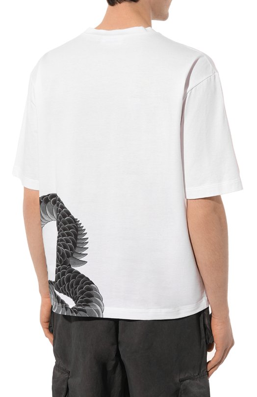 Хлопковая футболка Dsquared2 S74GD1214/S23009 Белый  S74GD1214/S23009 Фото 4