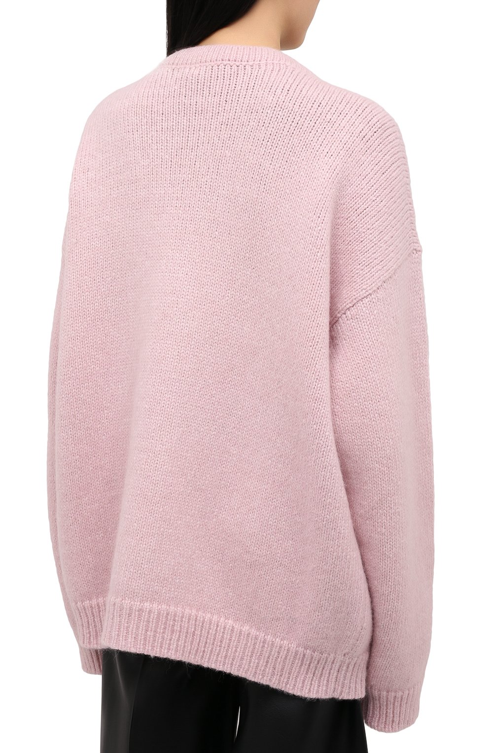 Кардиган VETEMENTS розового цвета по цене 99850 руб., арт. WE51KN500P 1399/BABY PINK, фото 4 Кардиган VETEMENTS, арт. WE51KN500P 1399/BABY PINK, фото 4