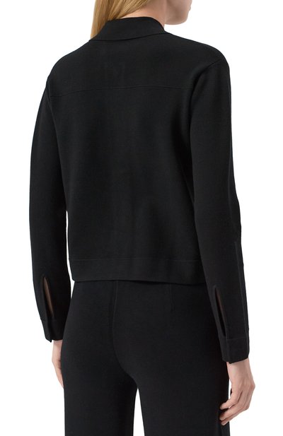Жакет из вискозы MAX MARA STUDIO черного цвета по цене 59000 руб., арт. MIT0, фото 4 Жакет из вискозы MAX MARA STUDIO, арт. MIT0, фото 4