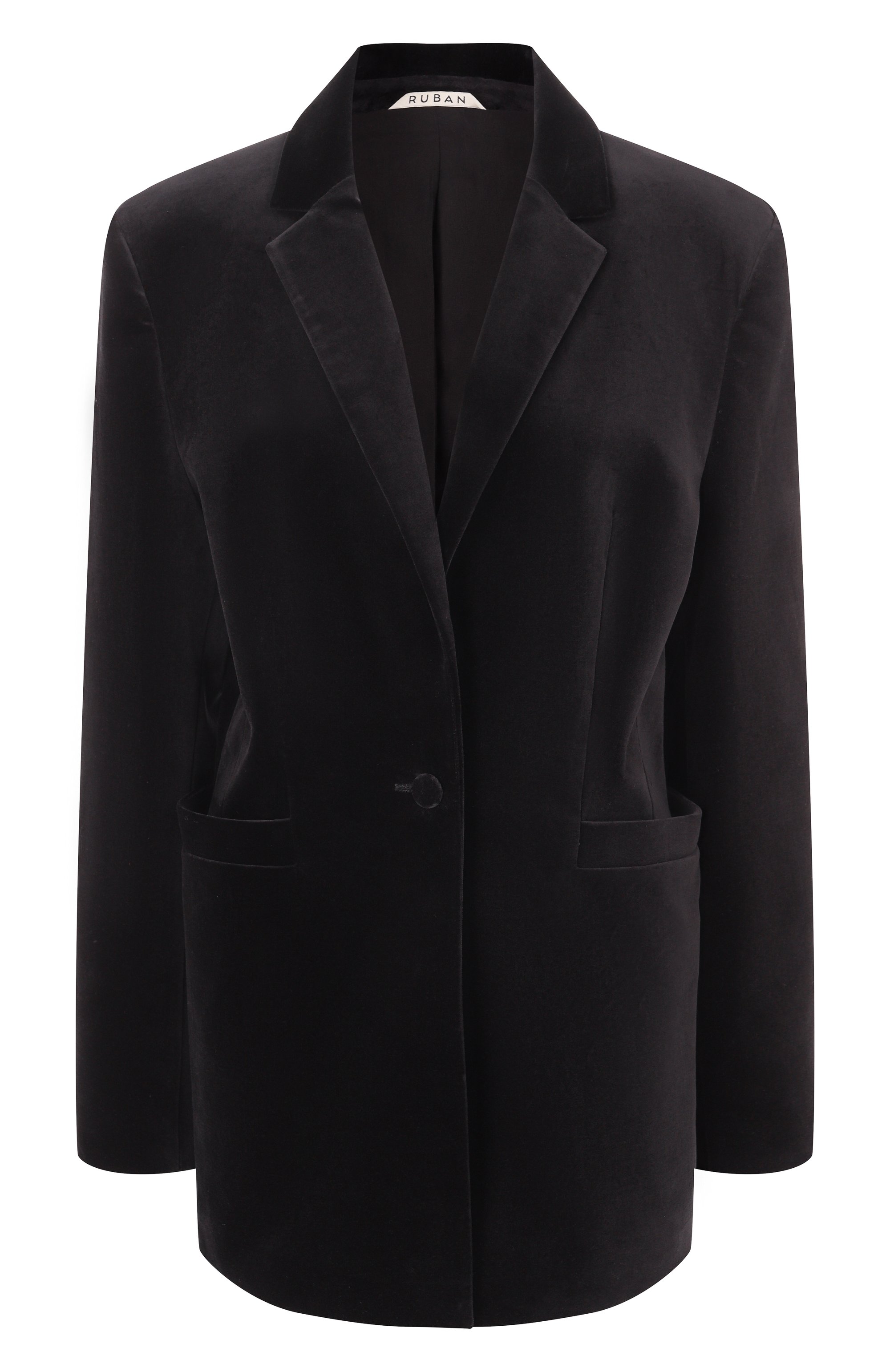 Бархатный жакет RUBAN черного цвета по цене 180000 руб., арт. RFW25/26-3.1.511.2, фото 1 Бархатный жакет RUBAN, арт. RFW25/26-3.1.511.2, фото 1