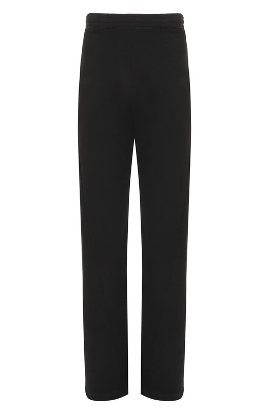 Хлопковые брюки MM6 SH0KA0053/M25025 Чёрный SH0KA0053/M25025