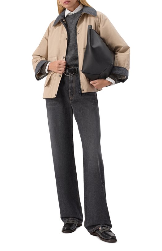 Хлопковая куртка Brunello Cucinelli MM5397907P Бежевый  MM5397907P Фото 2