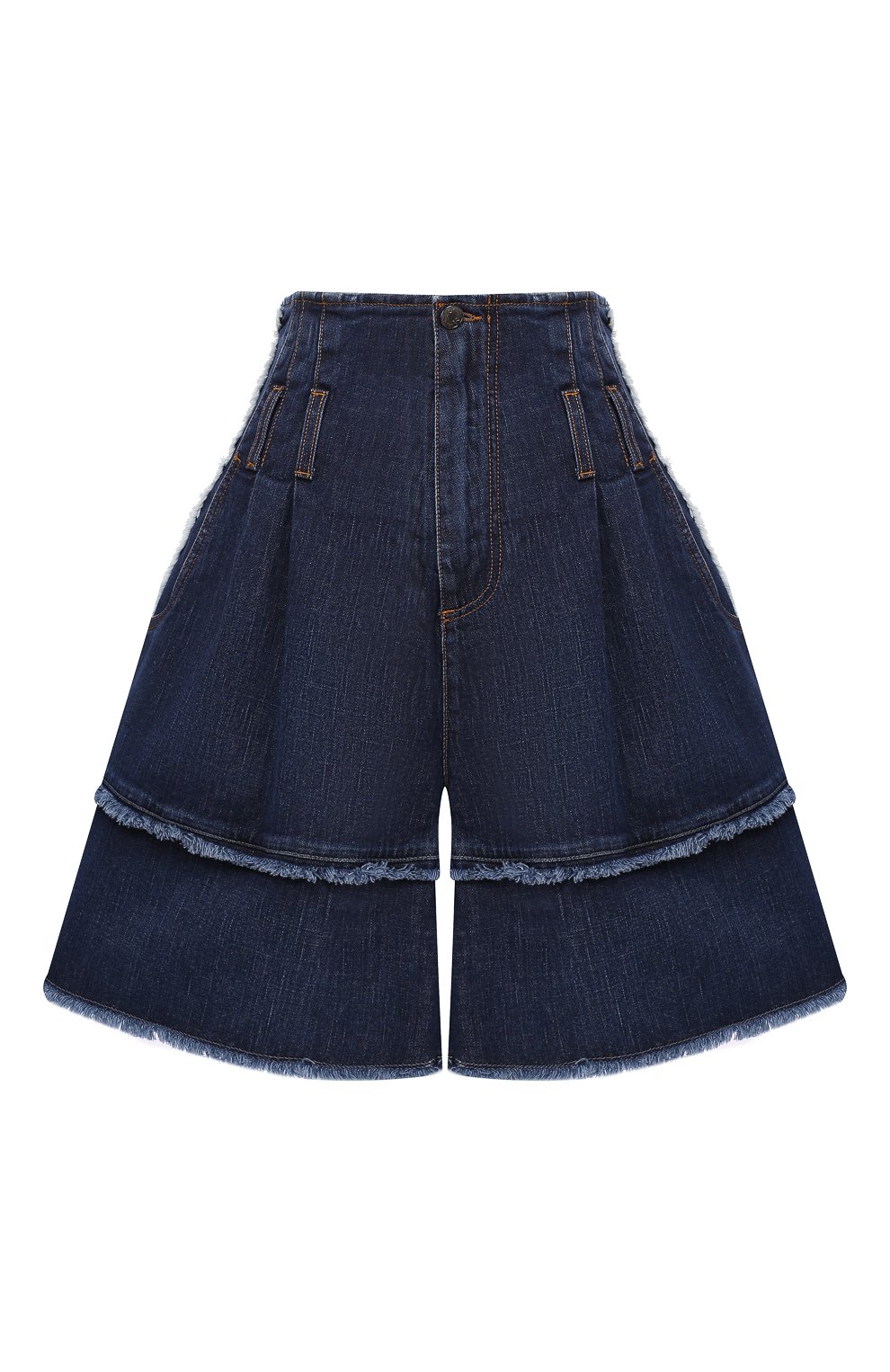 Джинсовые шорты DOLCE & GABBANA темно-синего цвета по цене 74800 руб., арт. FTAZ5D/G897M, фото 1 Джинсовые шорты DOLCE & GABBANA, арт. FTAZ5D/G897M, фото 1