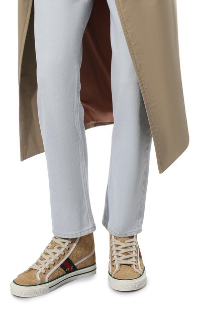 Замшевые кеды gucci tennis 1977 GUCCI, арт. 649327/UJ510, фото 3