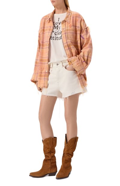 Джинсовые шорты x-boyfriend R13, арт. R13WD191-D453C, фото 2