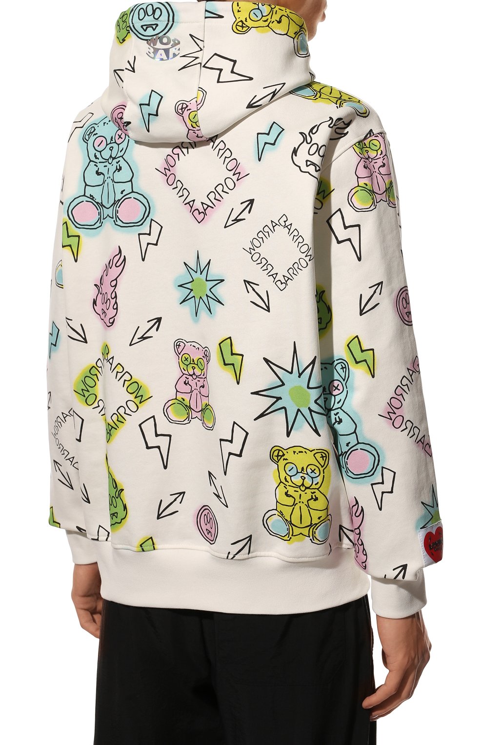 Хлопковое худи BARROW, арт. 031174, фото 4