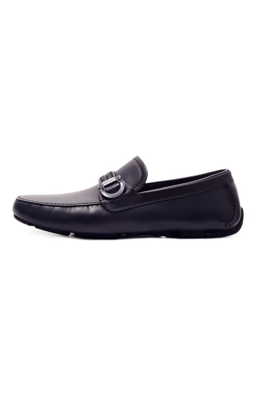 Кожаные мокасины Driver Ferragamo 774655 Синий  774655 Фото 4