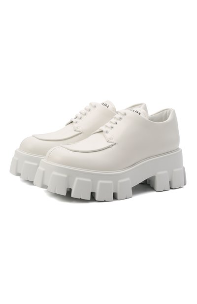 Кожаные дерби monolith PRADA, арт. 1E708L-B4L-F0009-B055, фото 1