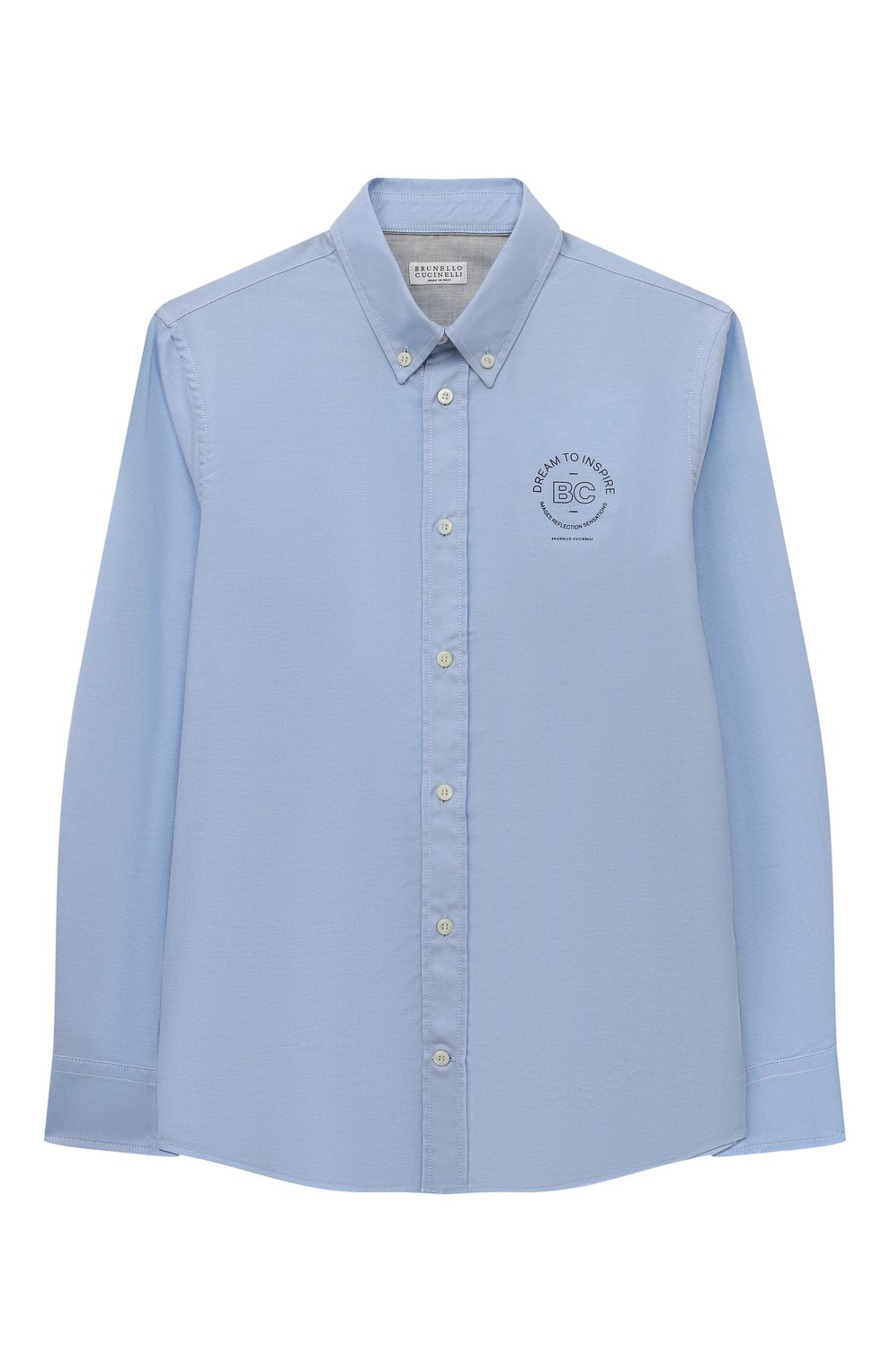 Хлопковая рубашка BRUNELLO CUCINELLI, арт. BS673C303C, фото 1