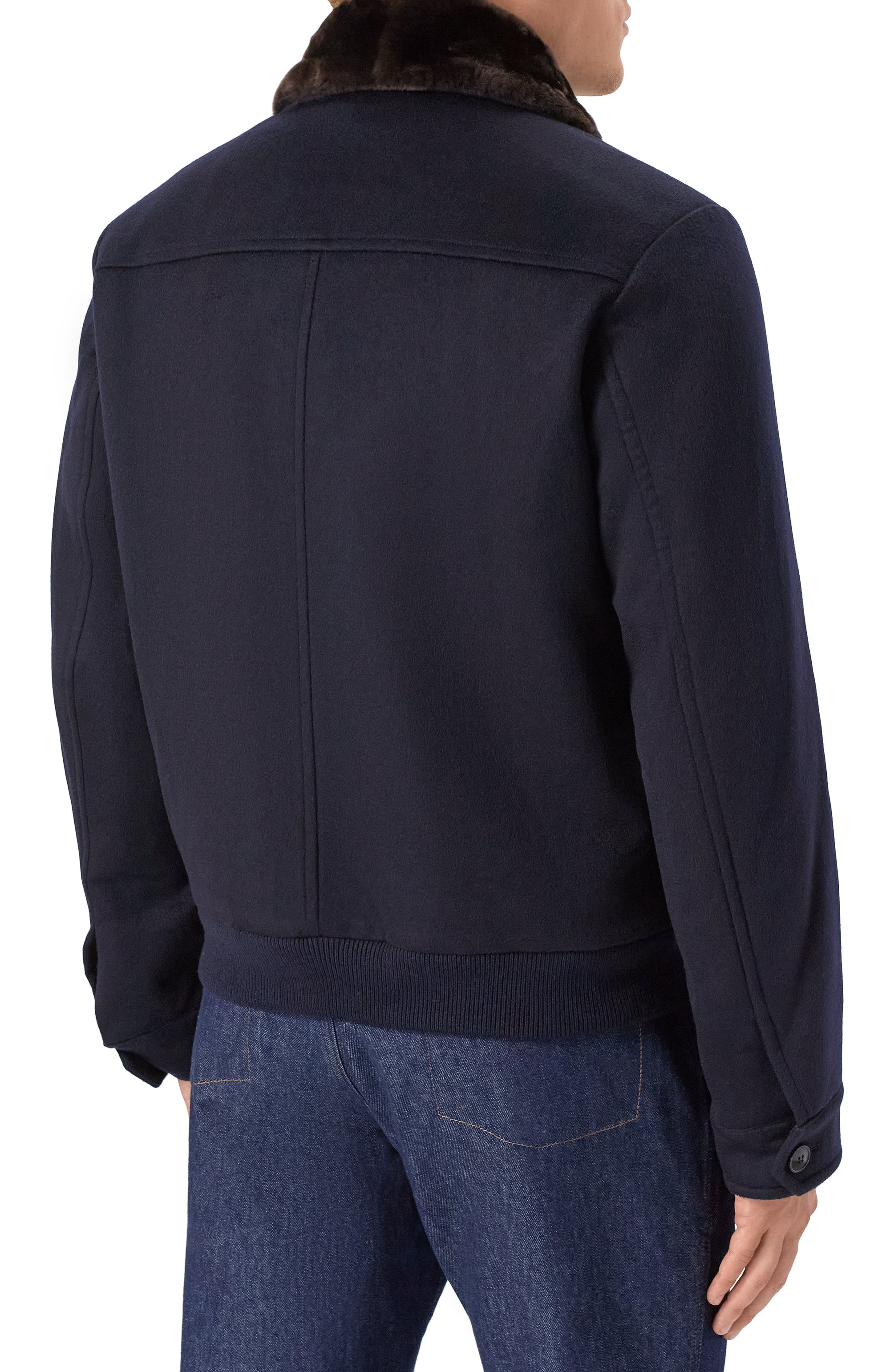 Бомбер с подкладкой из бобра ANDREA CAMPAGNA, арт. 25U029-CUNWSCNX, фото 4