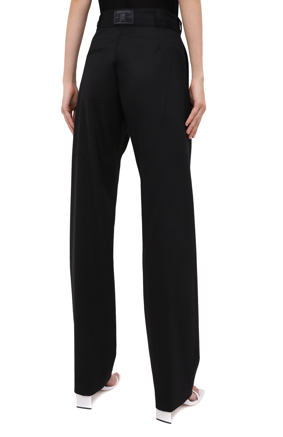 Шерстяные брюки VETEMENTS, арт. WAH21PA079 1204/BLACK, фото 5