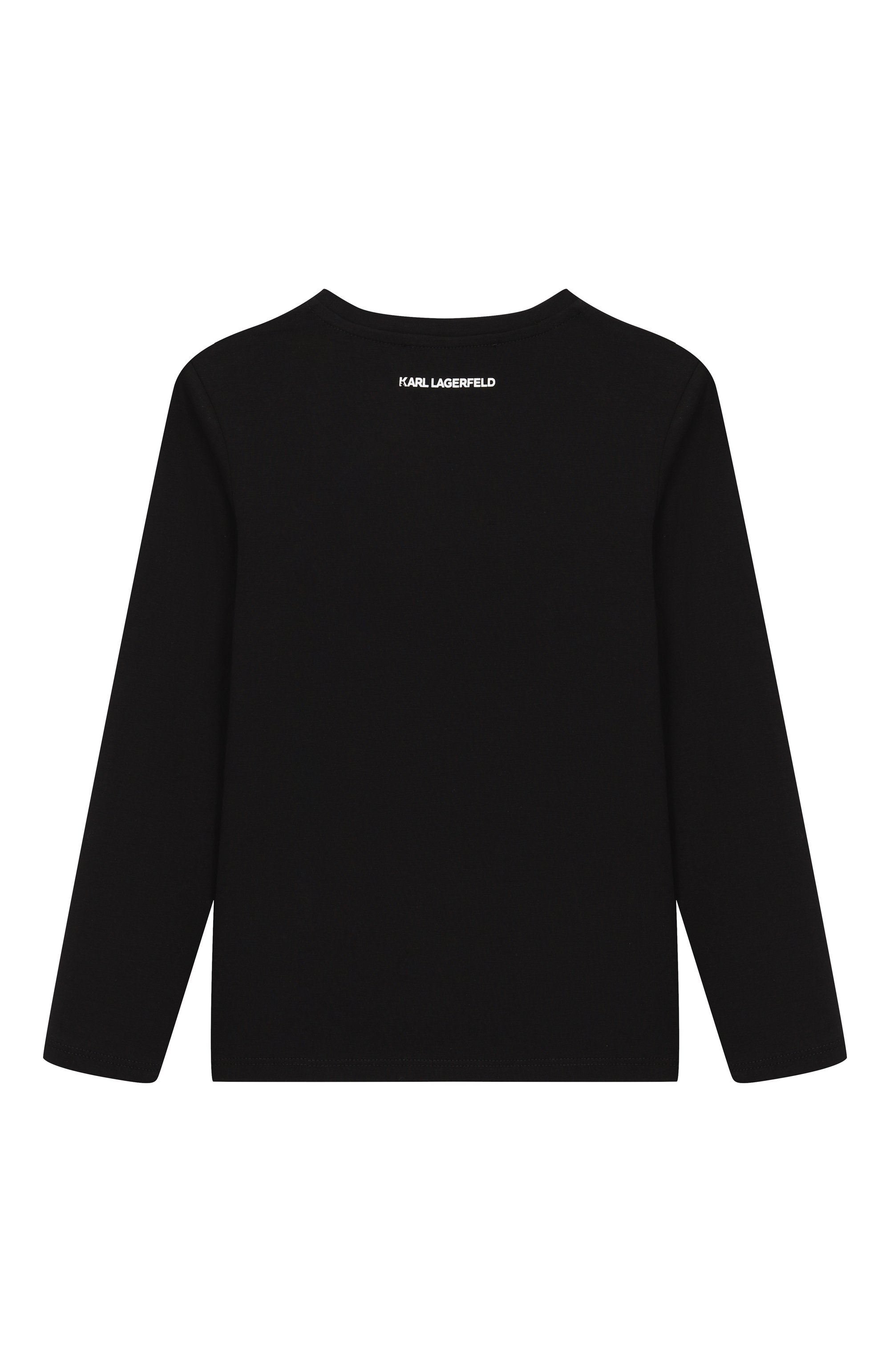 Хлопковый лонгслив KARL LAGERFELD KIDS, арт. Z30940, фото 2