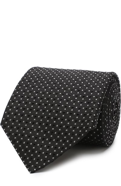 Мужской шелковый галстук с узором GIORGIO ARMANI, арт. 360054/8A917