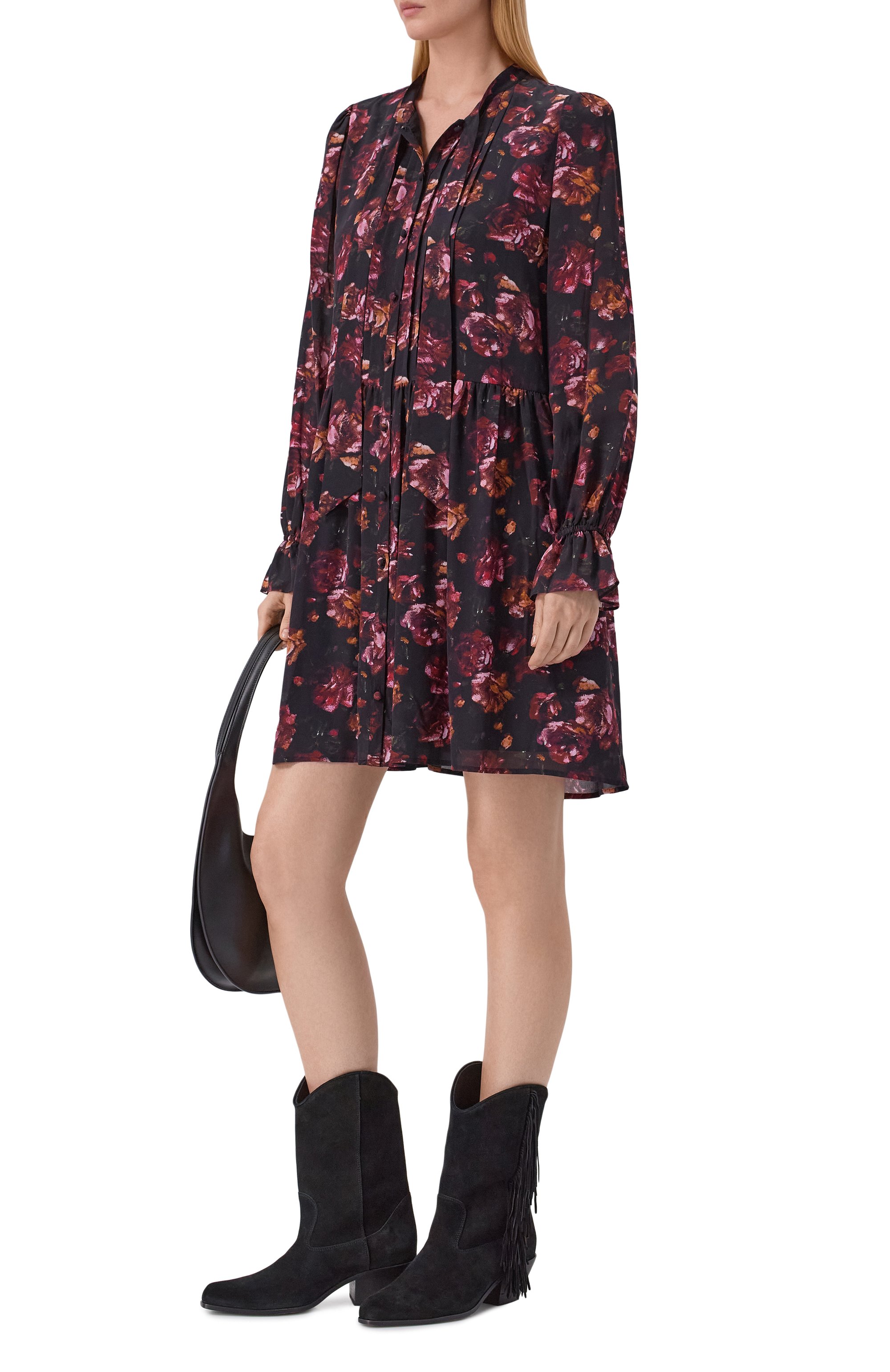 Замшевые казаки k12_dallas VIC MATIE черного цвета по цене 62150 руб., арт. 1K5502D_K12H010101, фото 3 Замшевые казаки k12_dallas VIC MATIE, арт. 1K5502D_K12H010101, фото 3