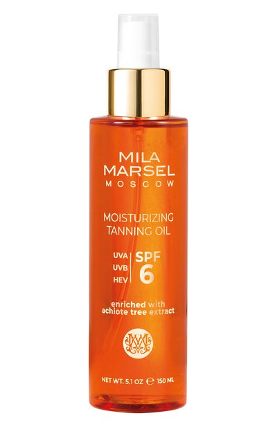 Женский увлажняющее масло для тела с эффектом загара spf 6 (150ml) MILAMARSEL, арт. 4630225091130