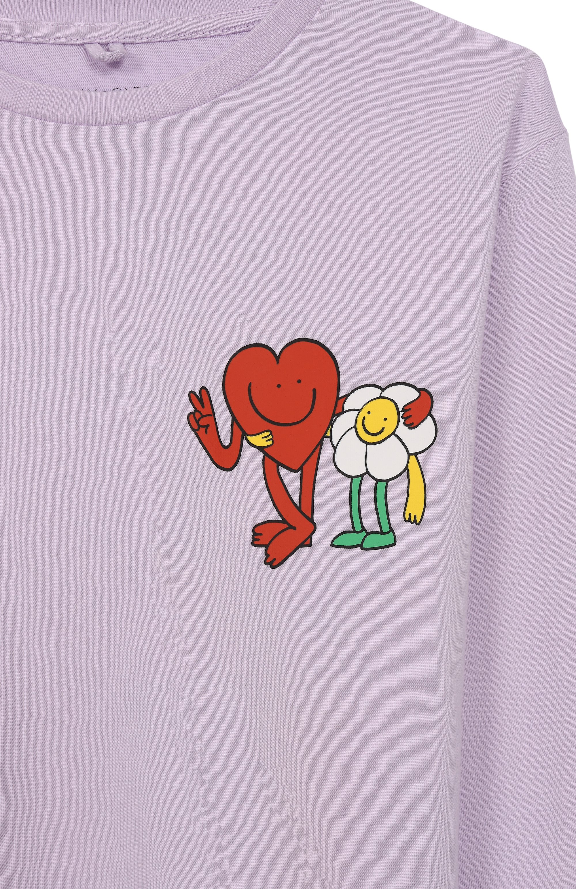 Хлопковый лонгслив STELLA MCCARTNEY фиолетового цвета по цене 9985 руб., арт. TX8A70, фото 3 Хлопковый лонгслив STELLA MCCARTNEY, арт. TX8A70, фото 3