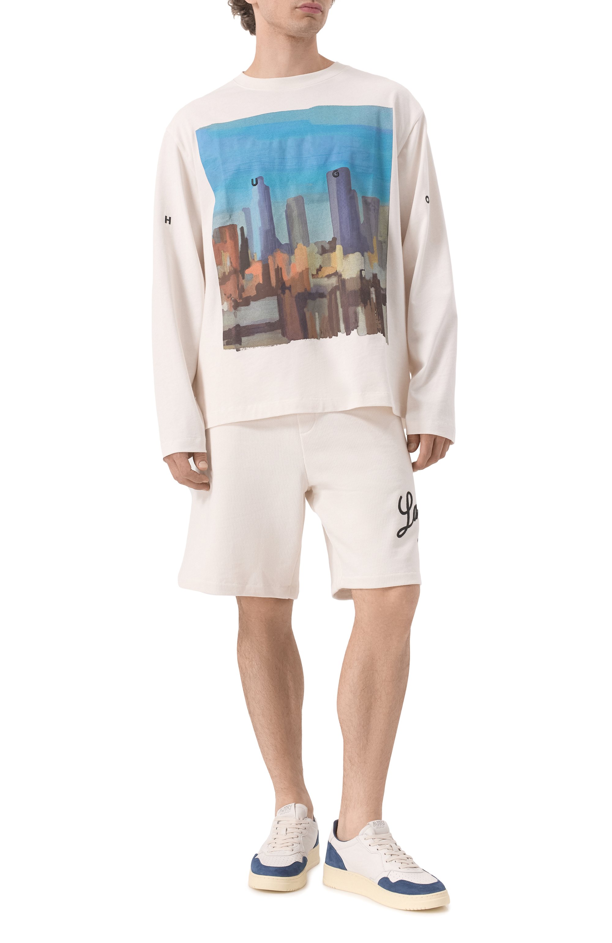 Хлопковый лонгслив HUGO, арт. 50539003, фото 2