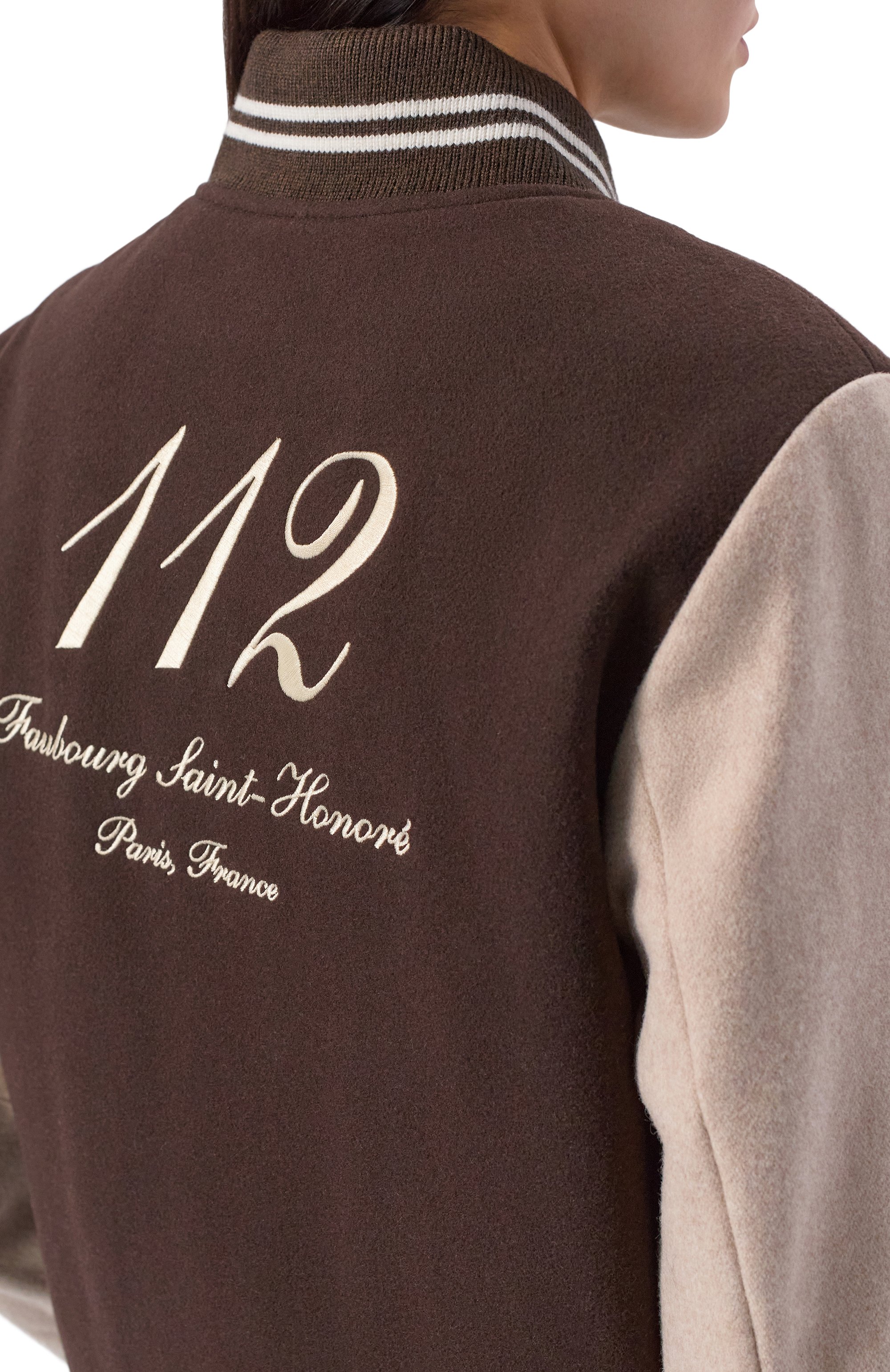 Шерстяной бомбер sporty & rich x le bristol paris SPORTY AND RICH, арт. 0W007517619BR03, фото 8