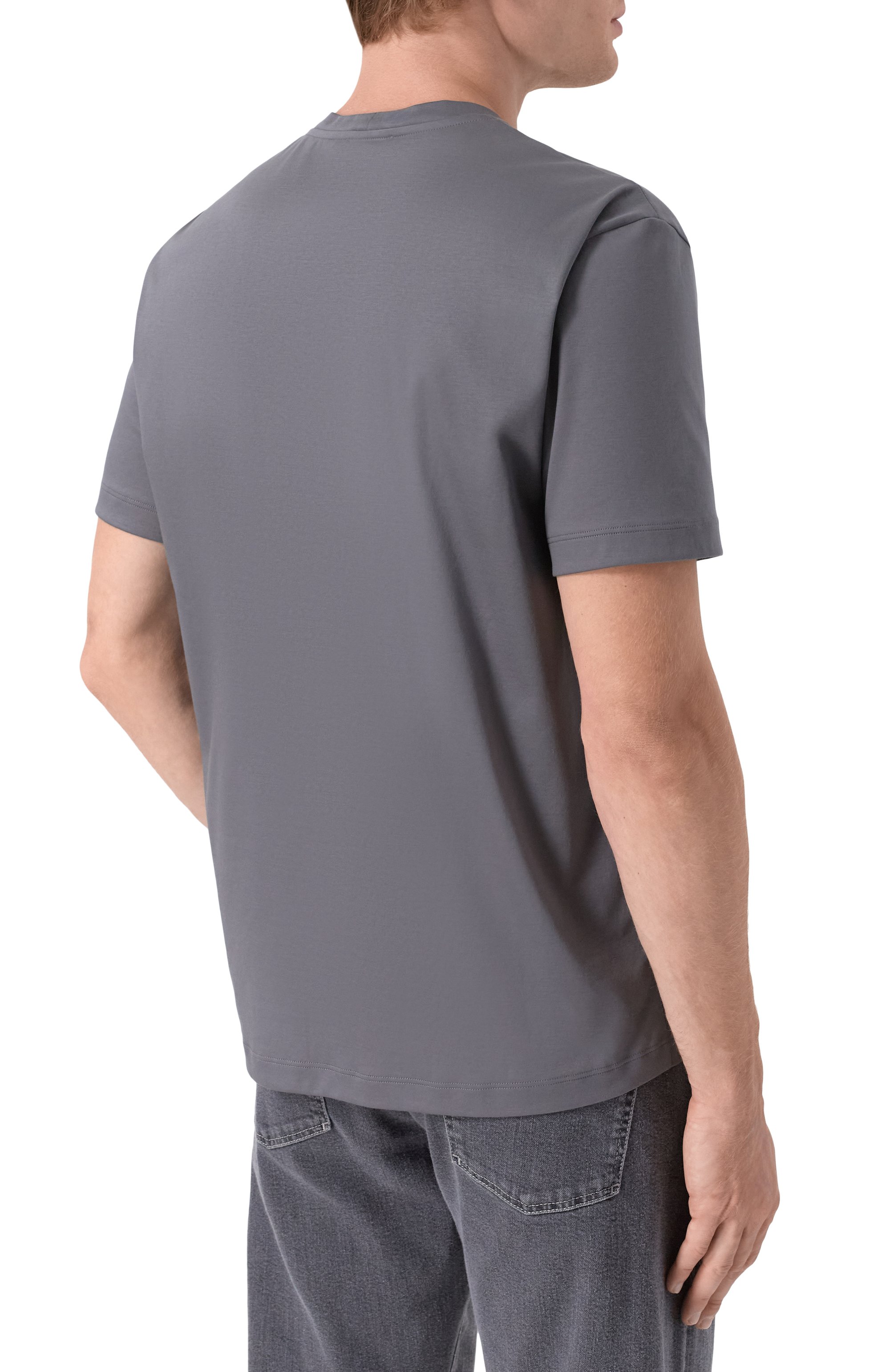 Хлопковая футболка GIORGIO ARMANI, арт. 6LSM90/SJTKZ, фото 4