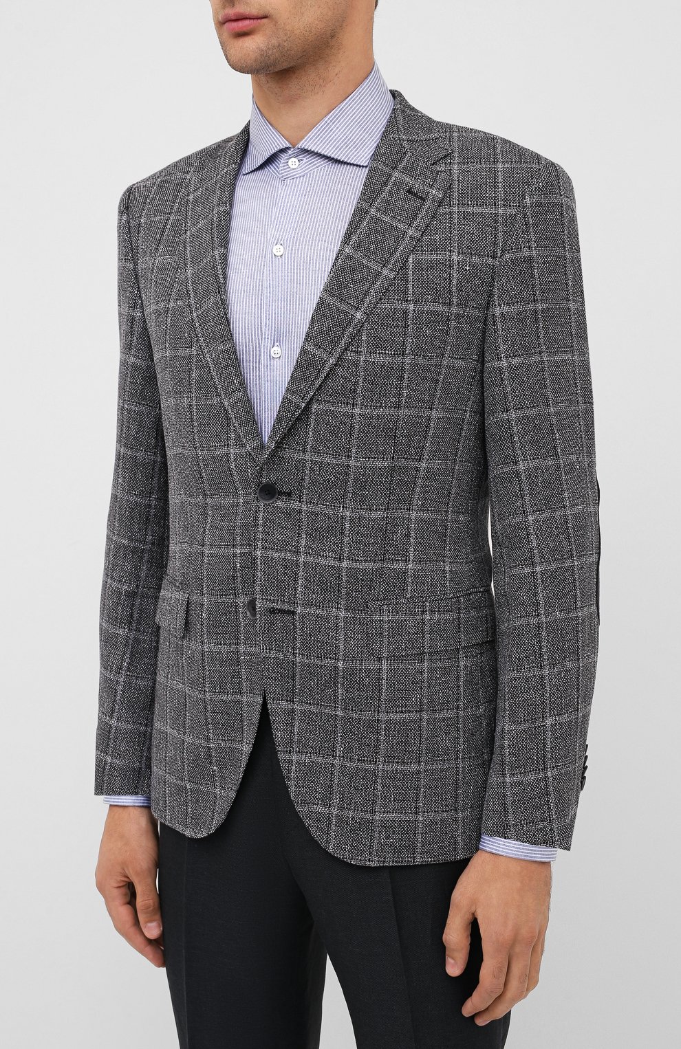 Пиджак из шерсти и льна BOSS, арт. 50432972, фото 3