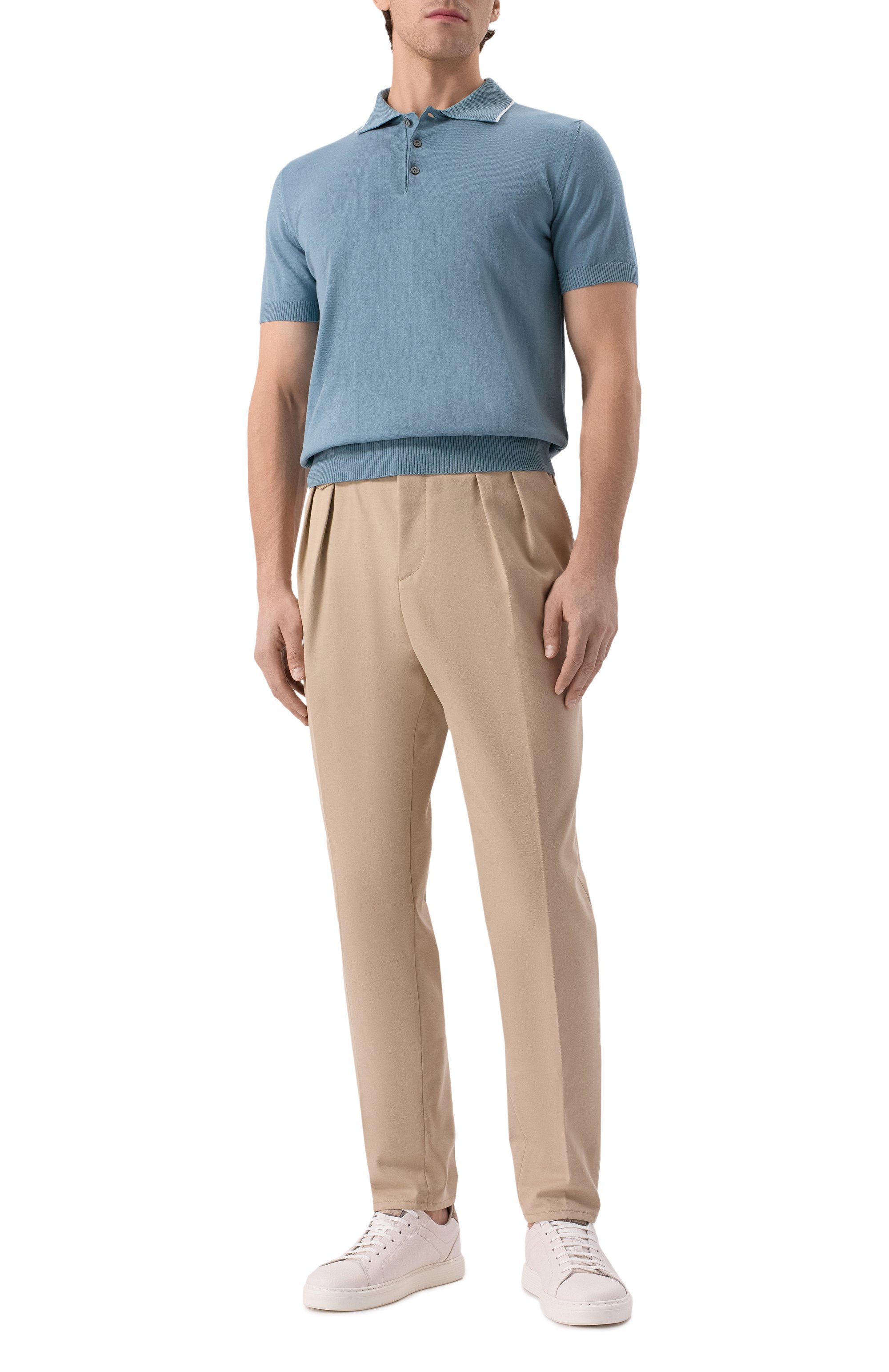 Хлопковое поло CANALI, арт. C1053/MK02261, фото 2