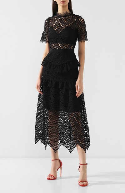 Кружевное платье-миди SELF-PORTRAIT, арт. SP20-089, фото 3