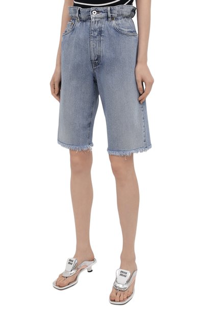 Джинсовые шорты MIU MIU, арт. GWP343-1SXP-F0013, фото 3