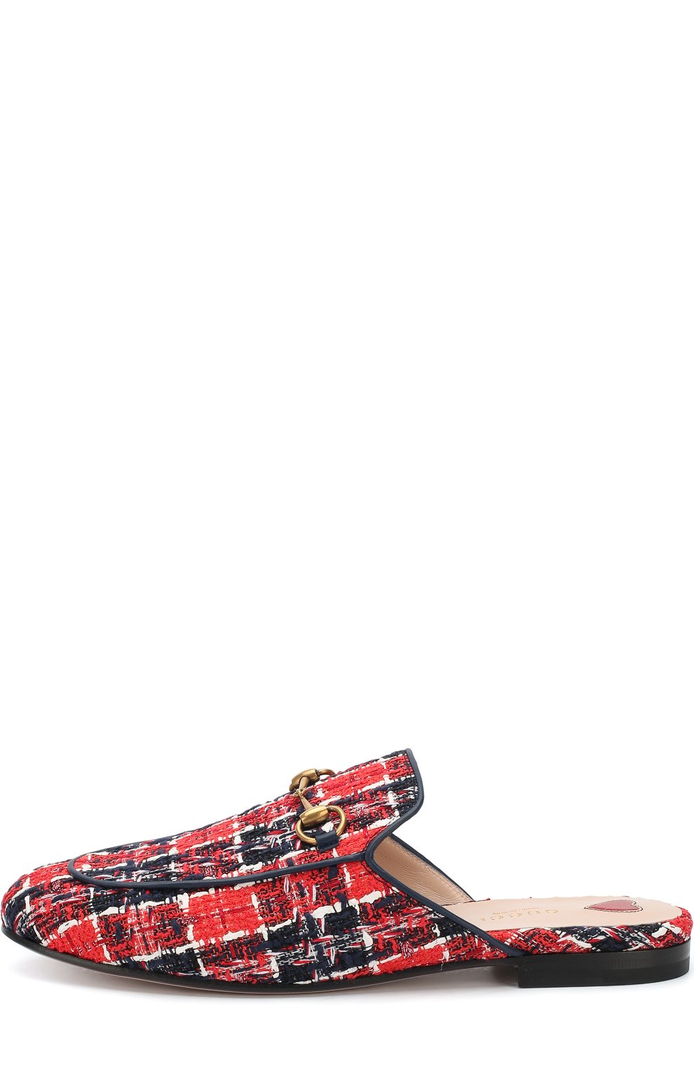 Твидовые сабо princetown с пряжкой-трензелем GUCCI, арт. 475094/9PJ20, фото 3