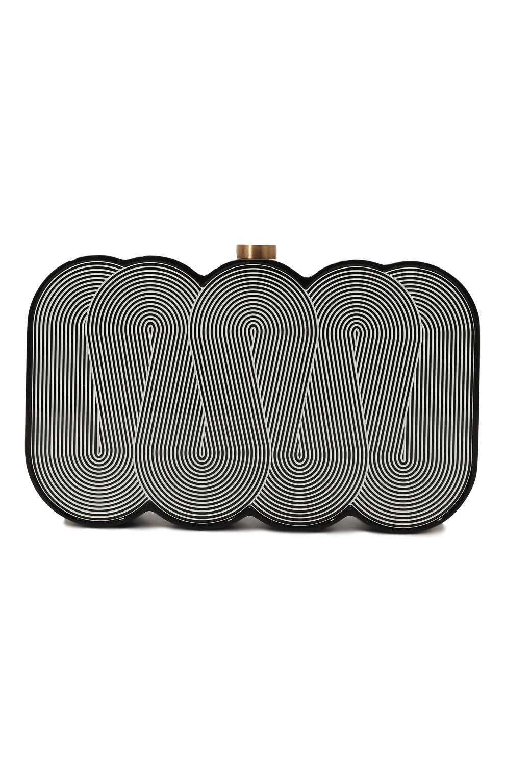 Клатч pippa CULT GAIA черно-белого цвета по цене 48800 руб., арт. CL2459PS, фото 6 Клатч pippa CULT GAIA, арт. CL2459PS, фото 6