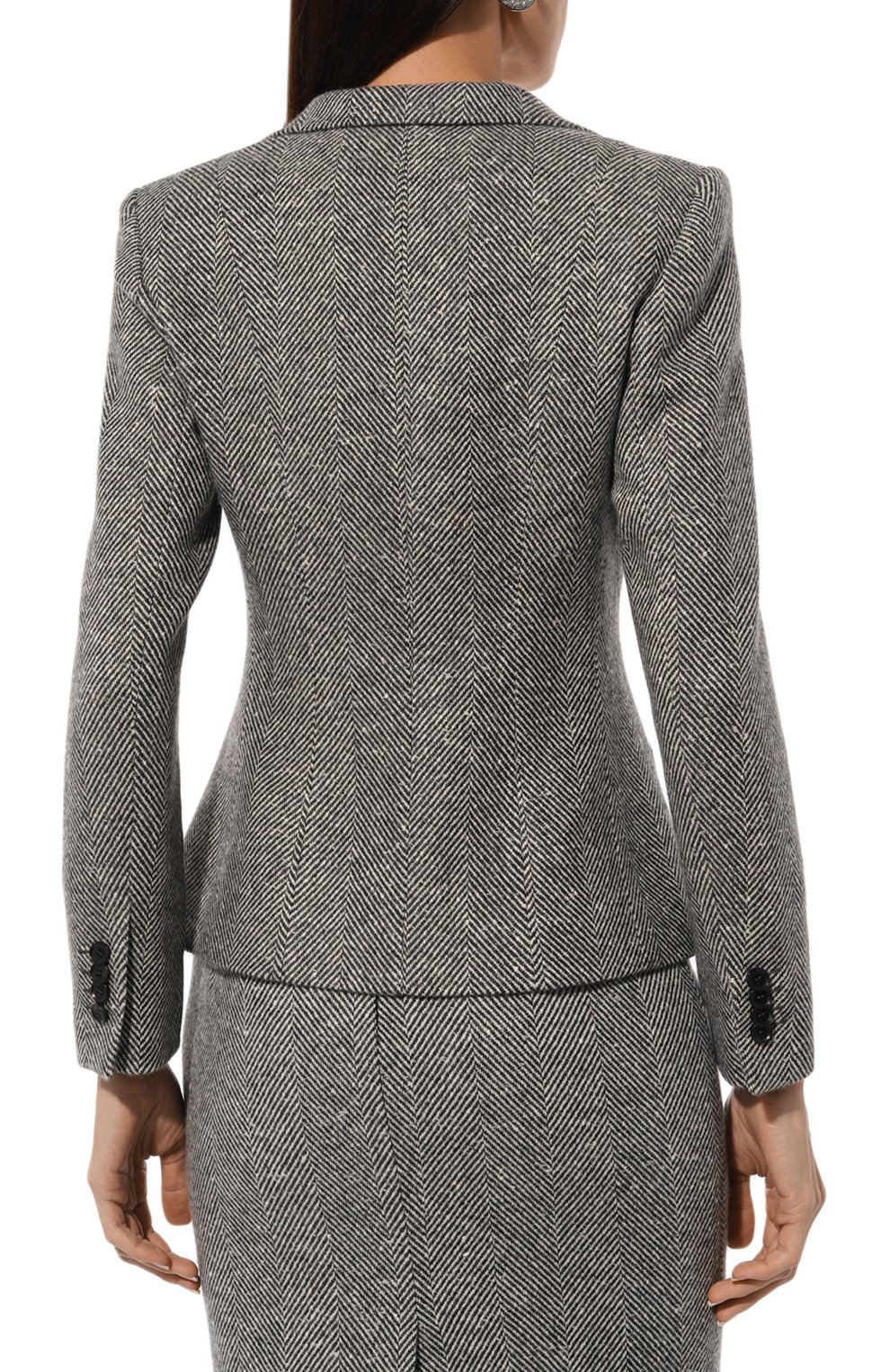 Шерстяной жакет KITON серого цвета по цене 599500 руб., арт. D56516K0519E01, фото 4 Шерстяной жакет KITON, арт. D56516K0519E01, фото 4