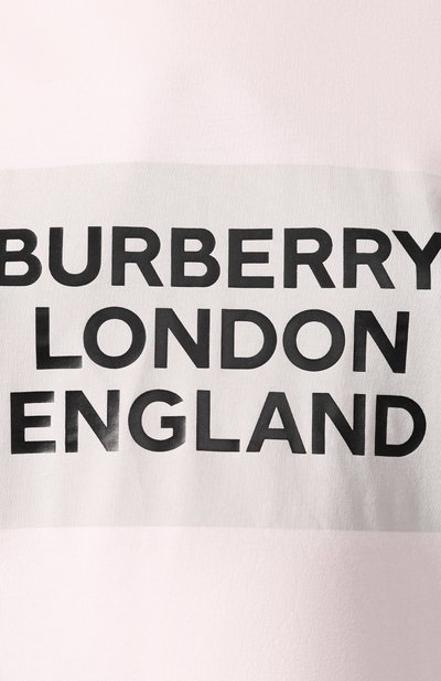 Хлопковая футболка BURBERRY розового цвета по цене 52100 руб., арт. 8026882, фото 5 Хлопковая футболка BURBERRY, арт. 8026882, фото 5