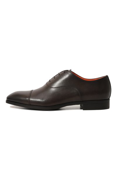 Кожаные оксфорды SANTONI, арт. MGSG11011SMABUSFT50, фото 4