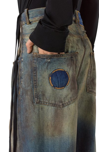 Джинсы ANN DEMEULEMEESTER синего цвета по цене 113000 руб., арт. B0012210/FA671, фото 5 Джинсы ANN DEMEULEMEESTER, арт. B0012210/FA671, фото 5