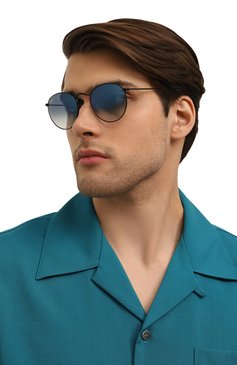 Женские солнцезащитные очки RAY-BAN голубого цвета, арт. 3447-006/3F | Фото 3 (Региональные ограничения белый список (Axapta Mercury): Не проставлено; Нос: Не проставлено; Тип очков: С/з; Материал: Металл; Кросс-КТ: С/з-унисекс; Оптика Гендер: оптика-женское, оптика-унисекс; Очки форма: Круглые)