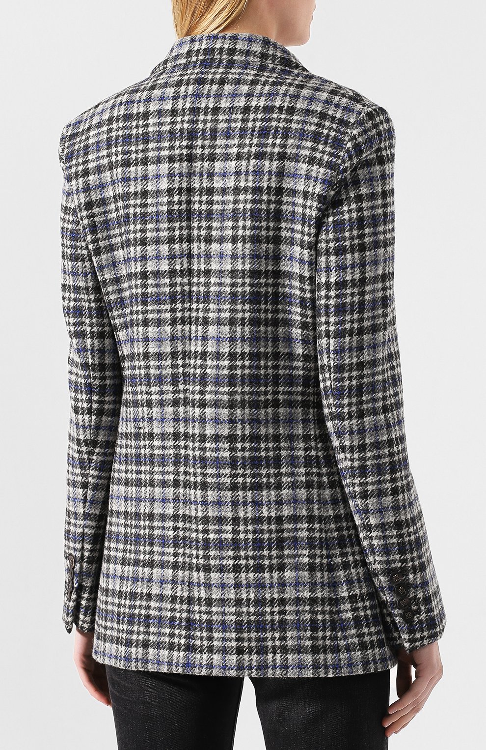 Шерстяной жакет GOLDEN GOOSE DELUXE BRAND черного цвета по цене 69950 руб., арт. G35WP192.A3, фото 4 Шерстяной жакет GOLDEN GOOSE DELUXE BRAND, арт. G35WP192.A3, фото 4