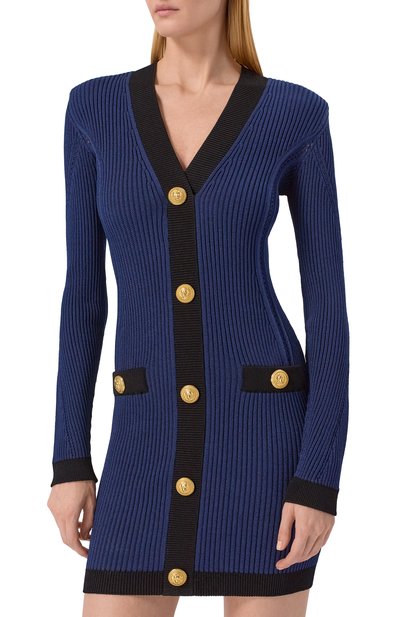 Платье из вискозы BALMAIN, арт. FF0R8033/KJ15, фото 3