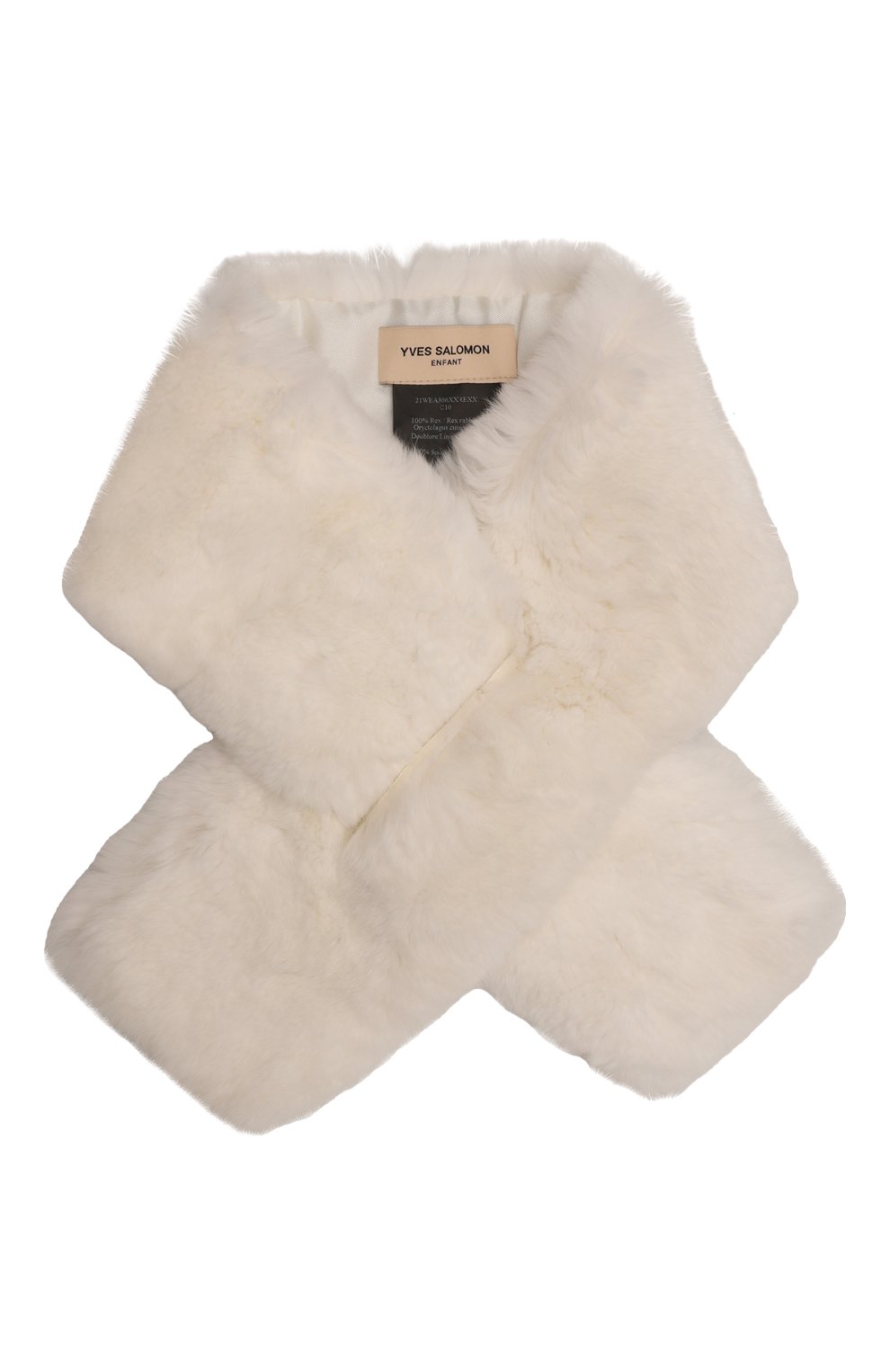 Меховой шарф из кролика YVES SALOMON ENFANT, арт. 21WEA306XXREXX, фото 1