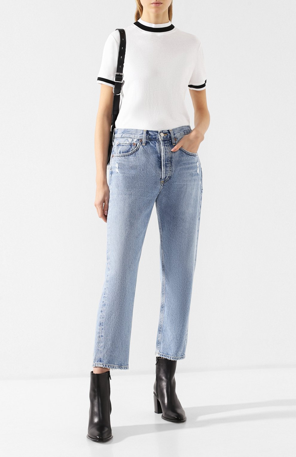 Хлопковая футболка ALEXANDERWANG.T, арт. 4C491075B0, фото 2