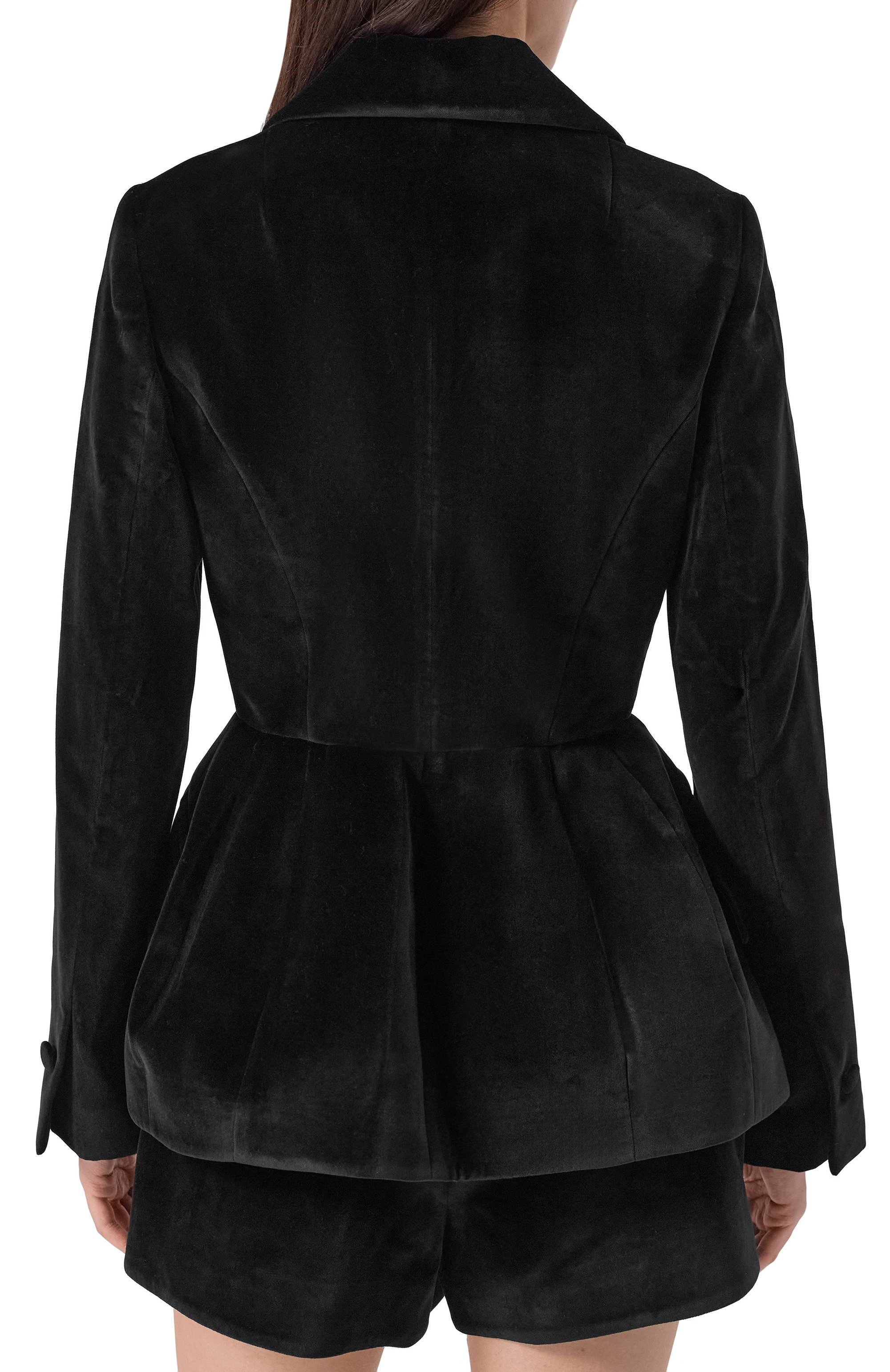 Бархатный жакет DICE KAYEK, арт. FW25V521 KDF BLACK, фото 4