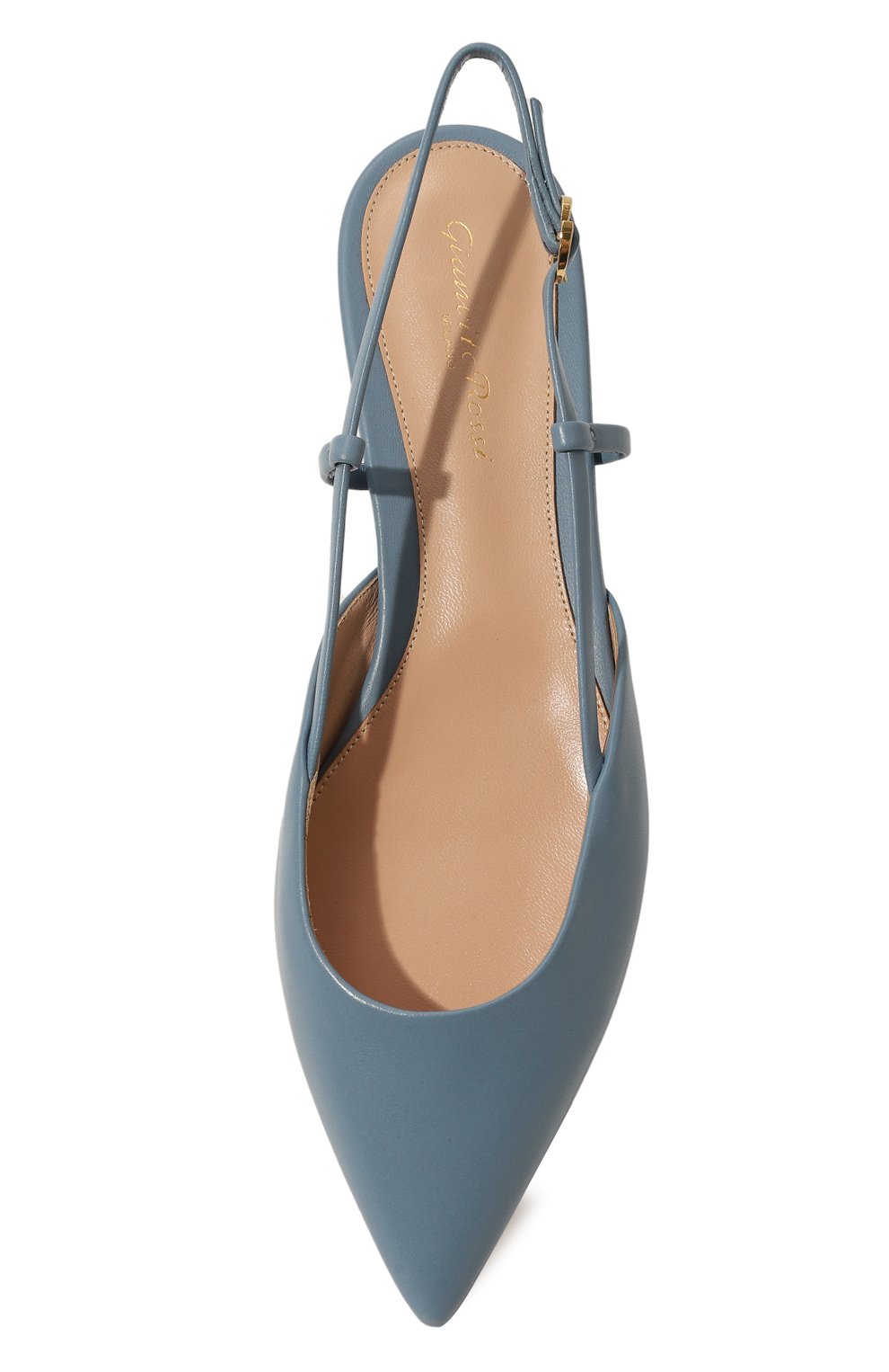 Кожаные балетки ascent GIANVITO ROSSI тёмно-голубого цвета по цене 75750 руб., арт. G95352.05RIC.NAPANTB, фото 6 Кожаные балетки ascent GIANVITO ROSSI, арт. G95352.05RIC.NAPANTB, фото 6