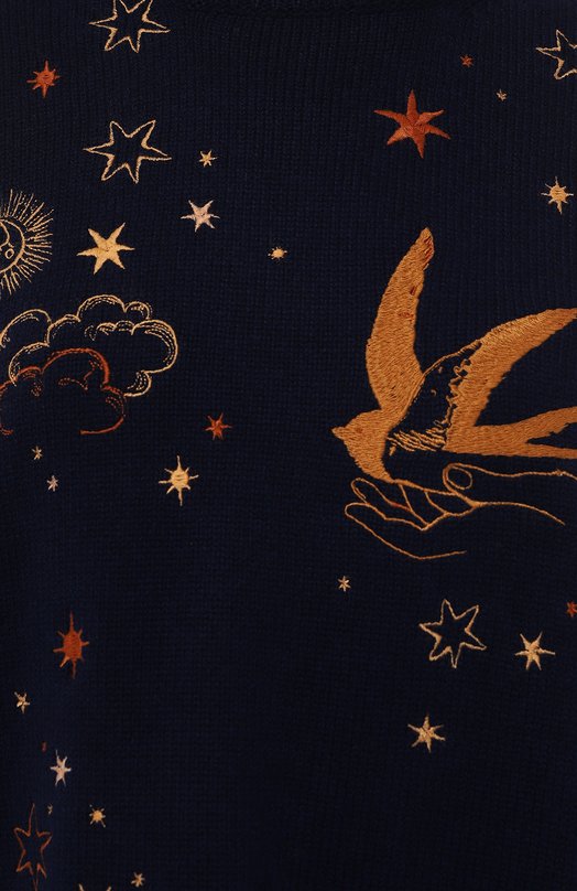 Свитер из шерсти и кашемира OLOLOL OLKN006/403.EMB/BASE Синий  OLKN006/403.EMB/BASE Фото 5