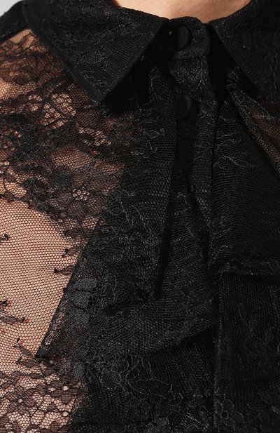 Кружевная блузка PHILOSOPHY DI LORENZO SERAFINI черного цвета по цене 45500 руб., арт. A0207/5719, фото 5 Кружевная блузка PHILOSOPHY DI LORENZO SERAFINI, арт. A0207/5719, фото 5