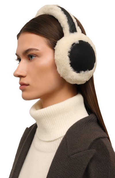 Меховые наушники из овчины YVES SALOMON, арт. 25WAA610XXMLCI, фото 2