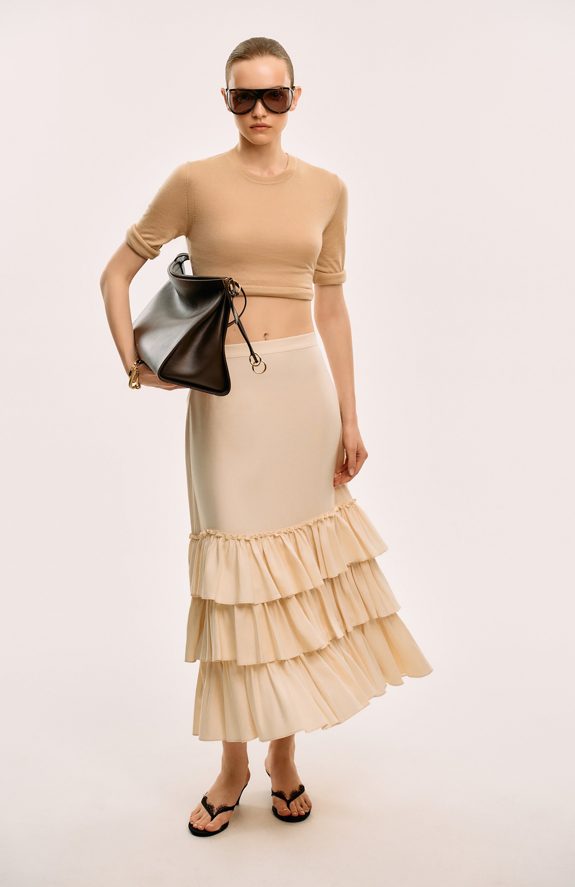 Шелковая юбка VALENTINO, арт. 6B3RACM690G, фото 7