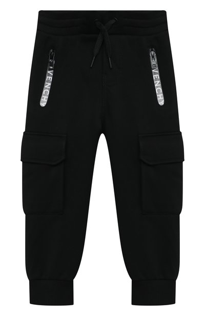Хлопковые джоггеры GIVENCHY черного цвета по цене 30900 руб., арт. H24115, фото 1 Хлопковые джоггеры GIVENCHY, арт. H24115, фото 1