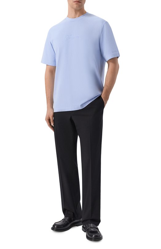 Хлопковая футболка Jacquemus 26ETSM00631/AJ00045 Голубой  26ETSM00631/AJ00045 Фото 2