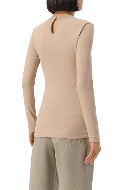 Хлопковый лонгслив BRUNELLO CUCINELLI, арт. MPTC8BJ300, фото 4